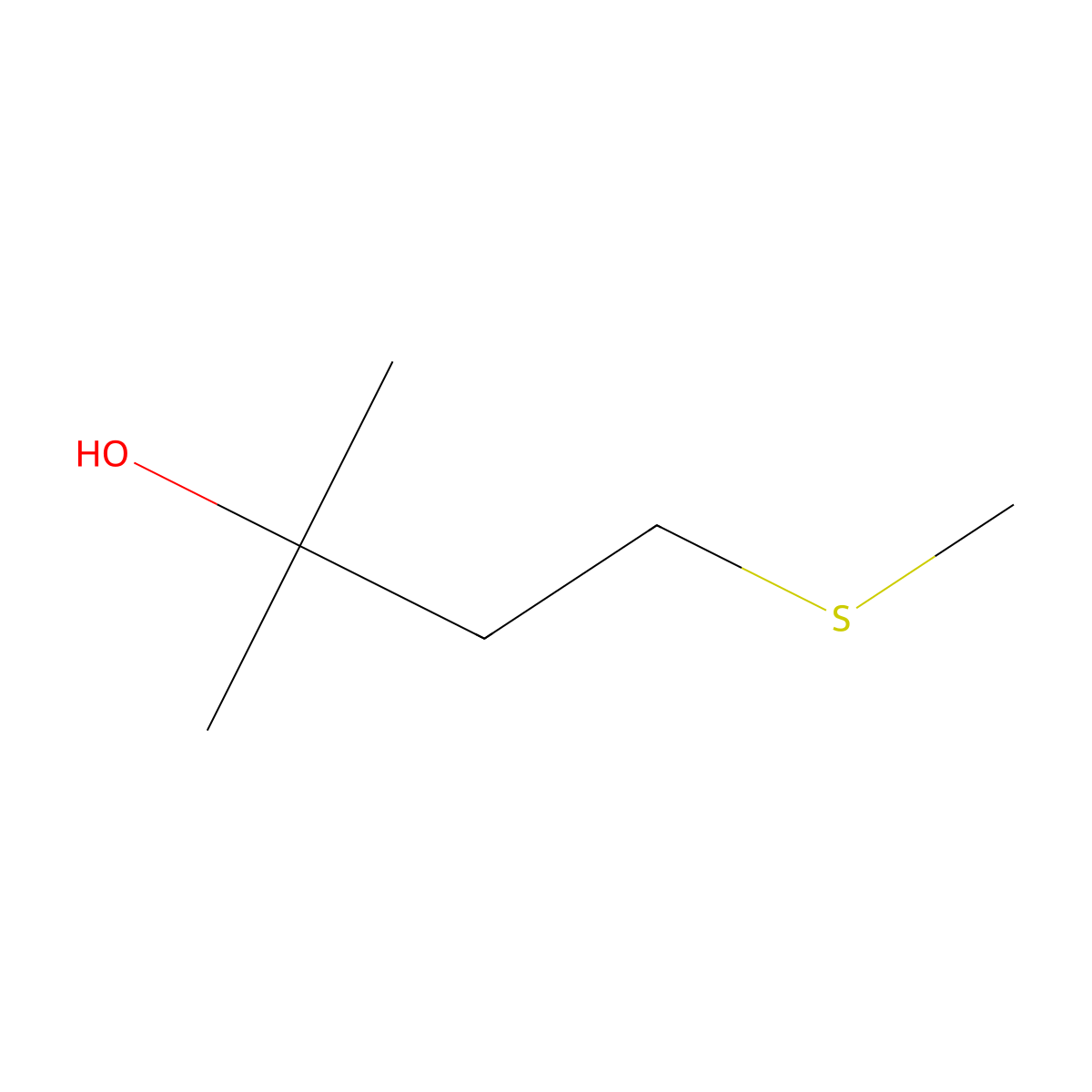 2-Methyl-4-(methylthio)butan-2-ol molecular structure, CAS 80324-91-0