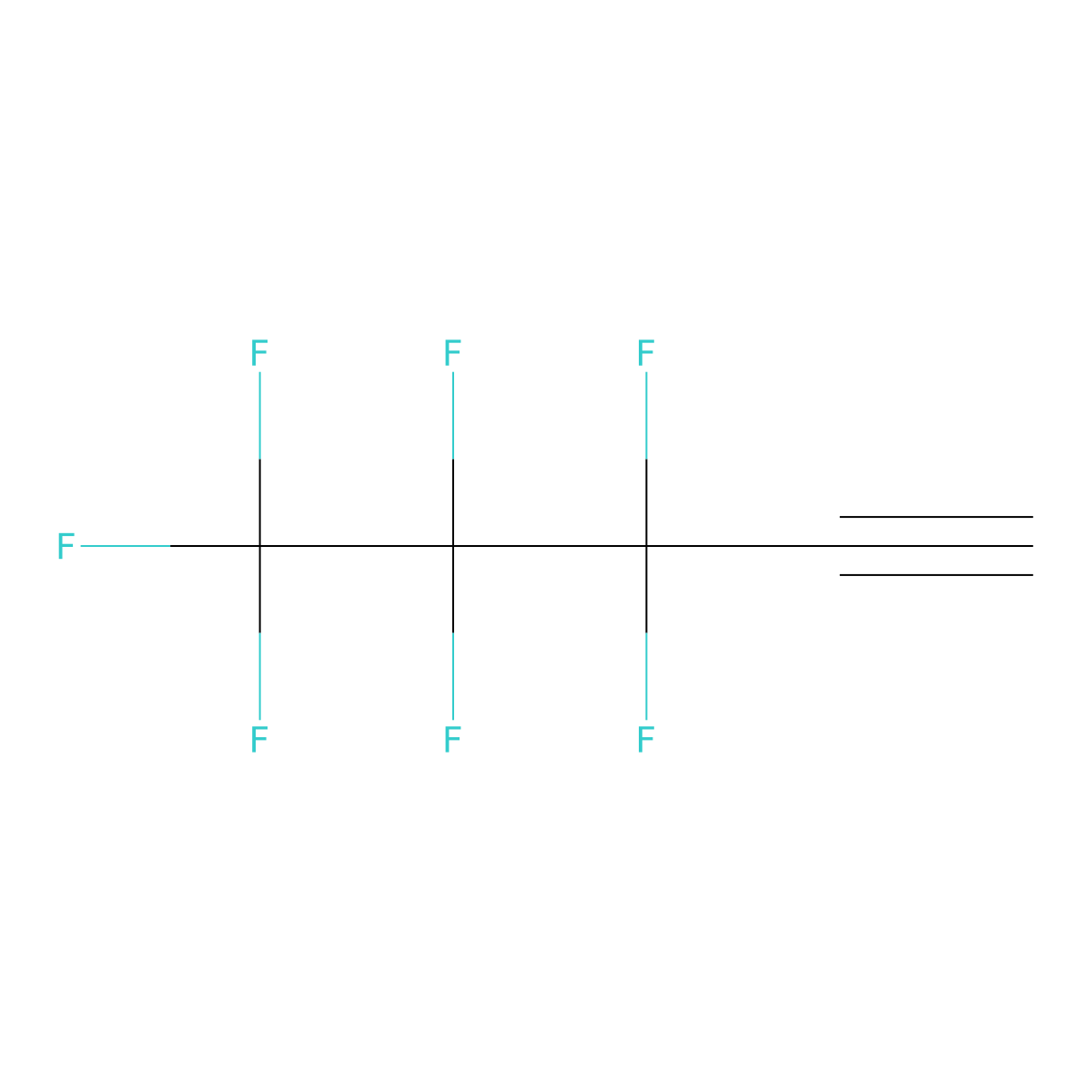 3,3,4,4,5,5,5-Heptafluoropent-1-yne molecular structure, CAS 80337-25-3