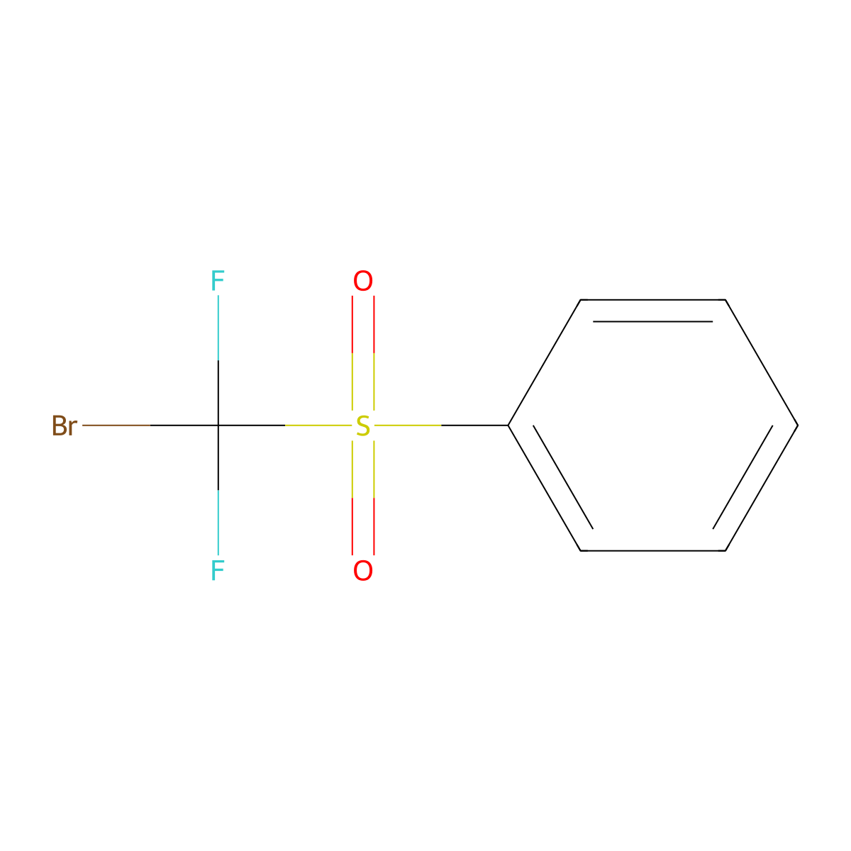 Bromodifluoromethanesulfonylbenzene molecular structure, CAS 80351-58-2