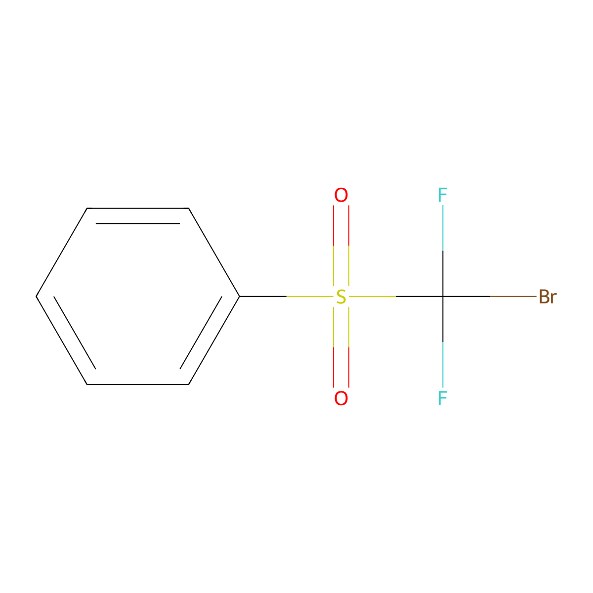 Bromodifluoromethanesulfonylbenzene molecular structure, CAS 80351-58-2