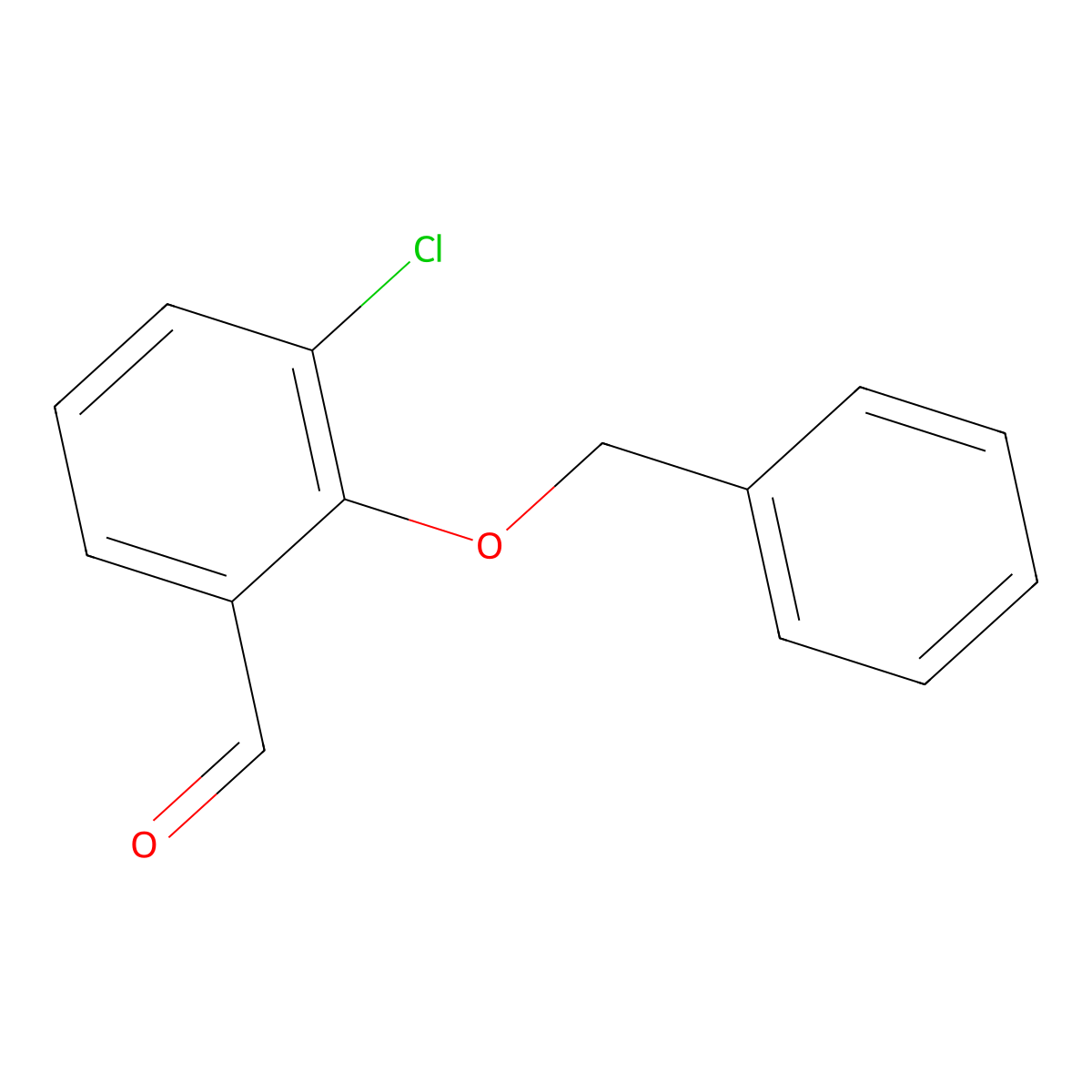 2-(Benzyloxy)-3-chlorobenzaldehyde molecular structure, CAS 80352-52-9