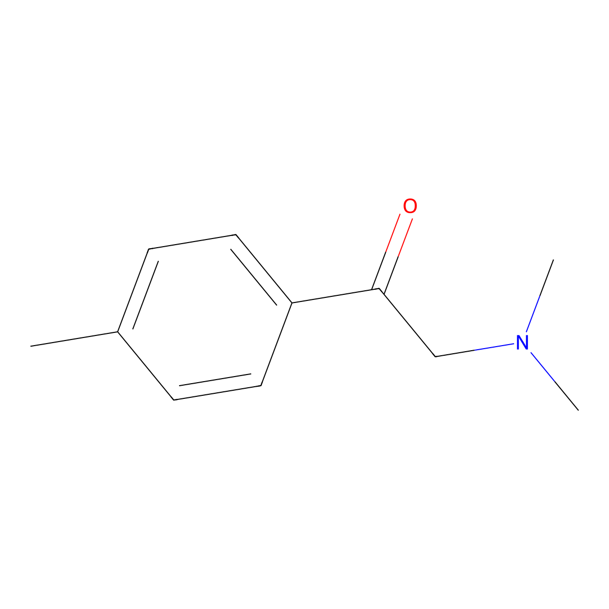 2-(Dimethylamino)-1-(4-methylphenyl)ethan-1-one molecular structure, CAS 80354-58-1