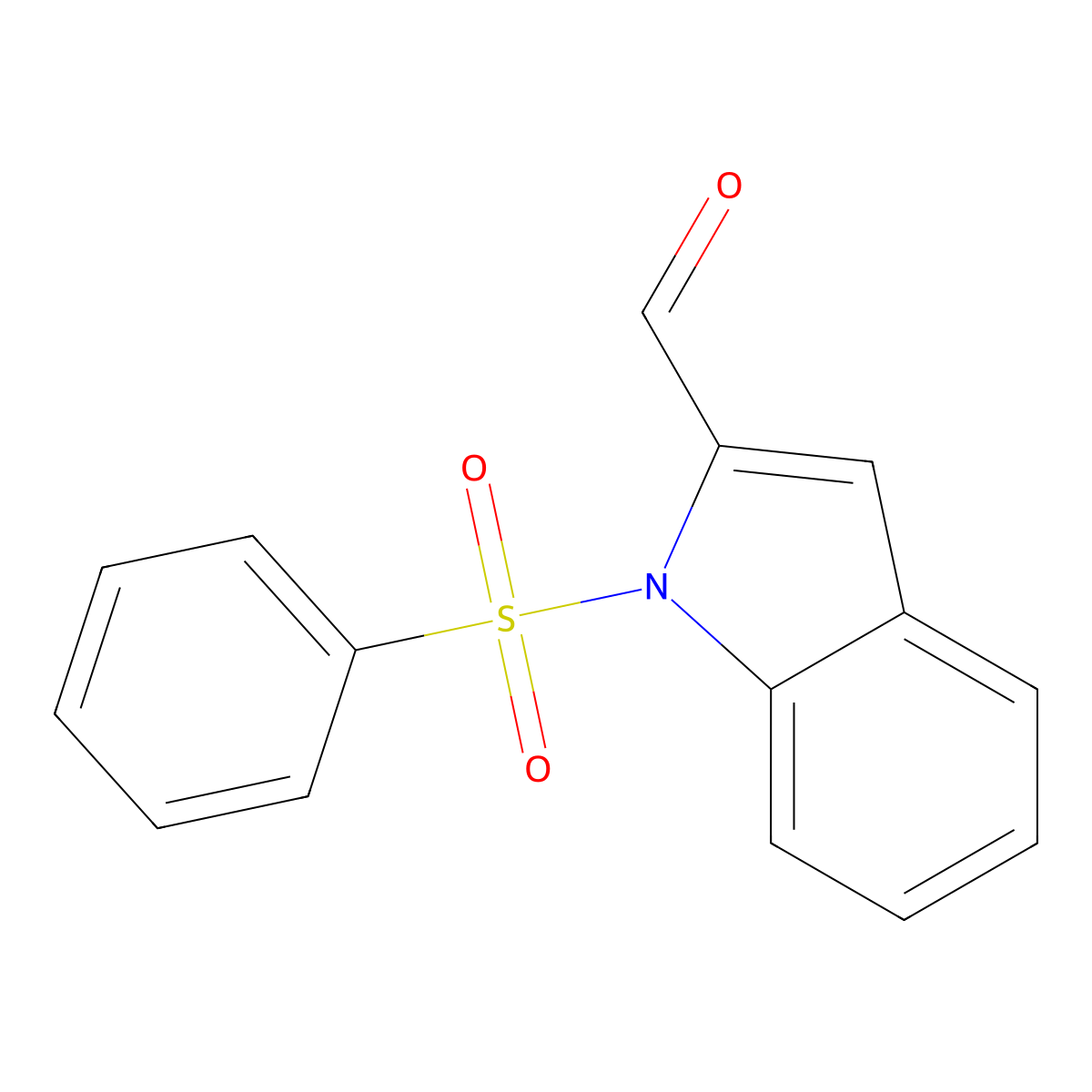 1-(Phenylsulfonyl)-1H-indole-2-carbaldehyde molecular structure, CAS 80360-23-2