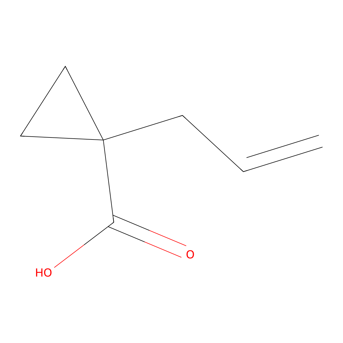 1-Allylcyclopropanecarboxylic acid molecular structure, CAS 80360-57-2
