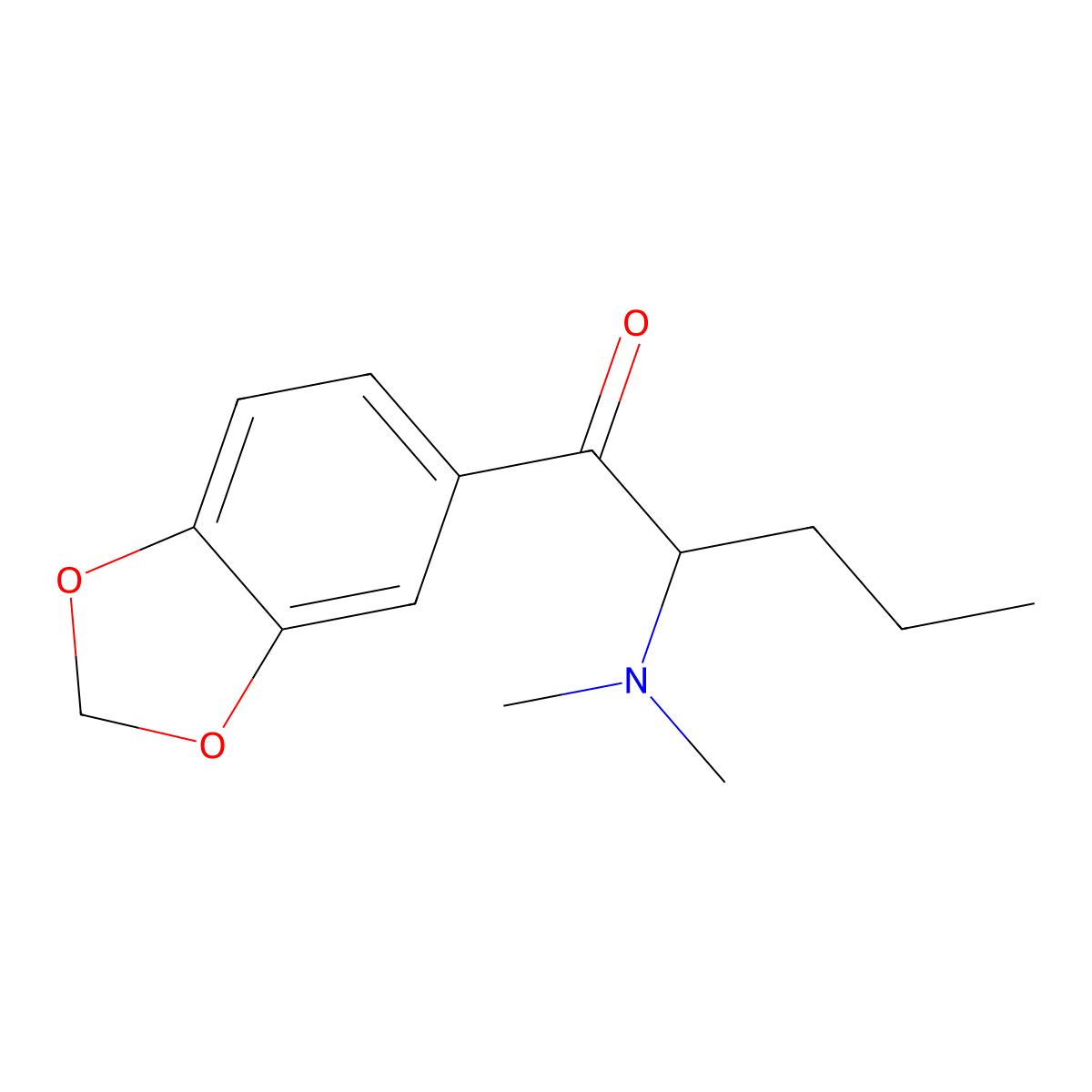 Dipentylone molecular structure, CAS 803614-36-0