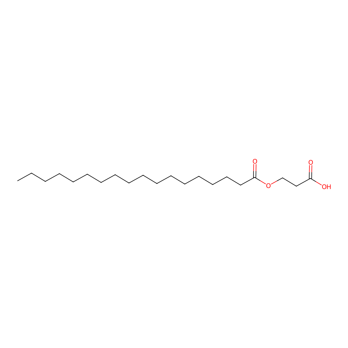 3-(Octadecanoyloxy)propanoic acid molecular structure, CAS 803617-71-2