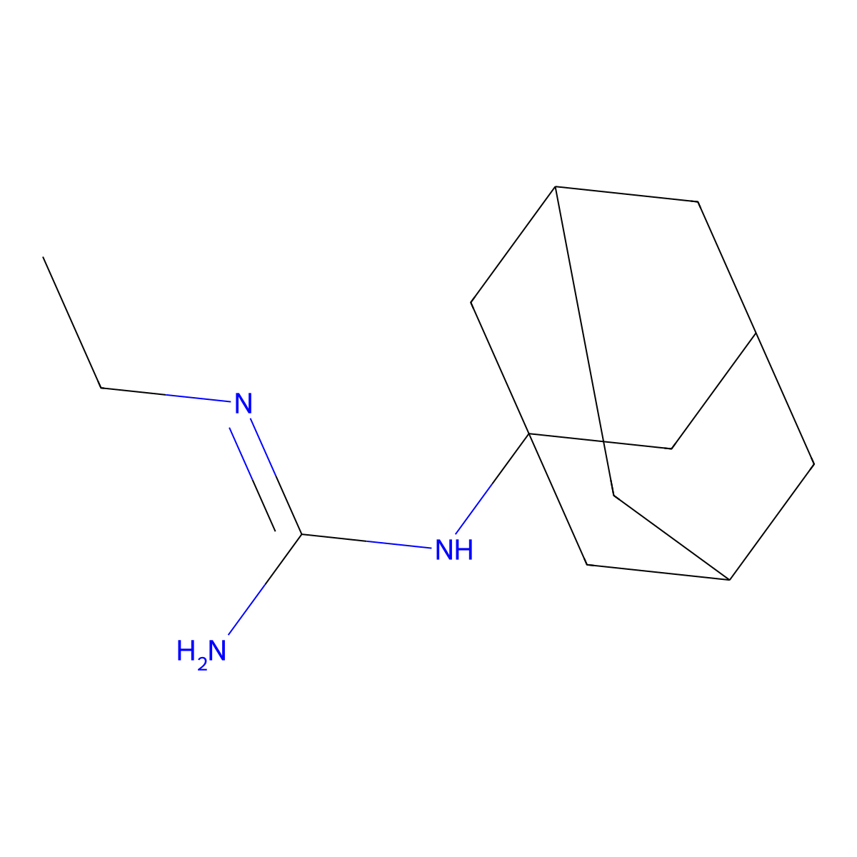 3-(Adamantan-1-yl)-1-ethylguanidine molecular structure, CAS 803619-71-8