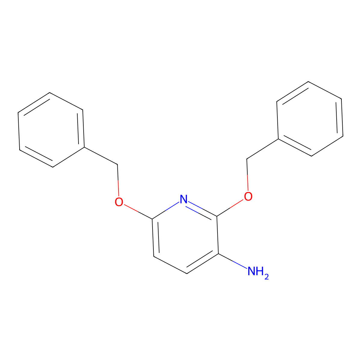2,6-Bis(benzyloxy)pyridin-3-amine molecular structure, CAS 803620-46-4