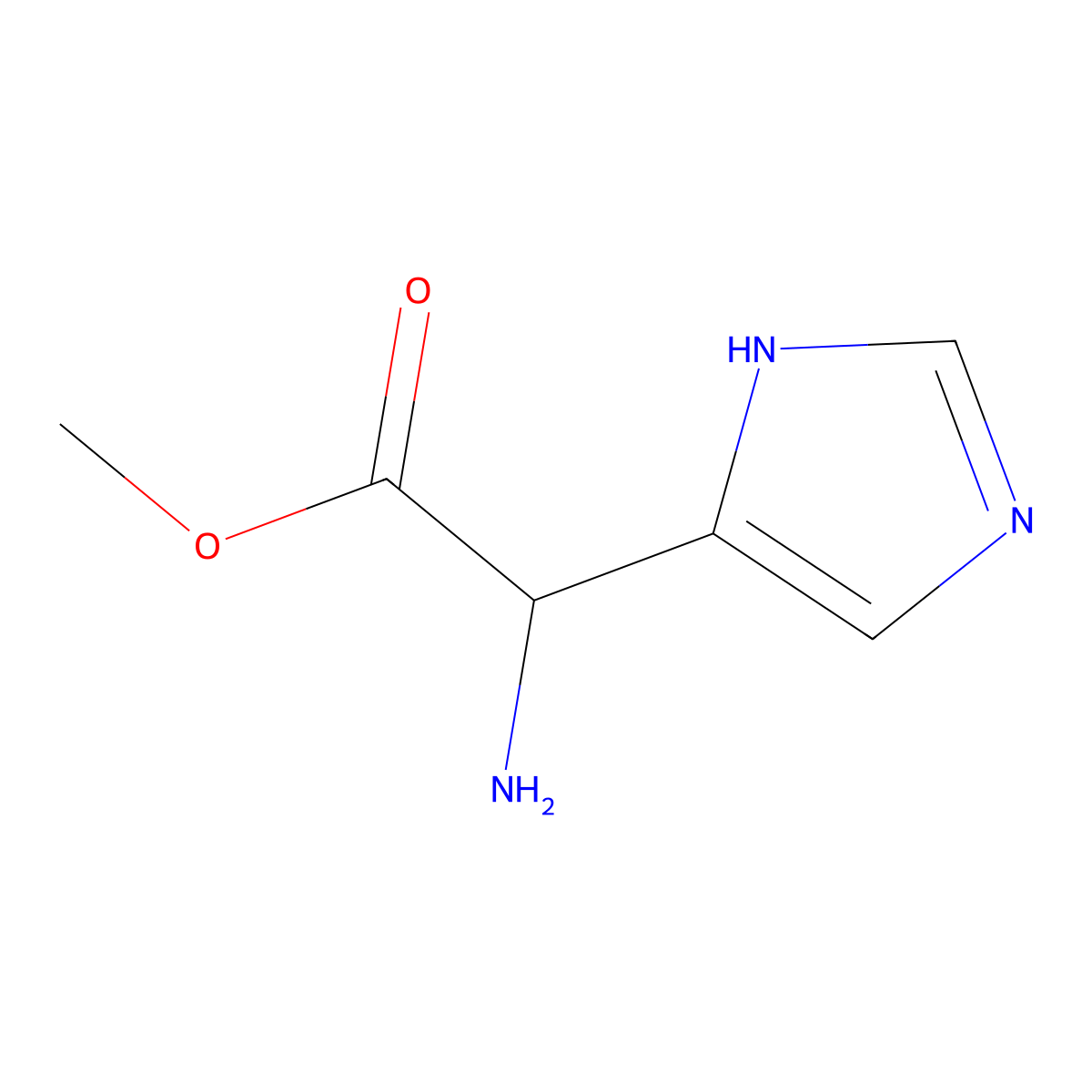 (R)-Methyl 2-amino-2-(1H-imidazol-4-yl)acetate molecular structure, CAS 803631-65-4