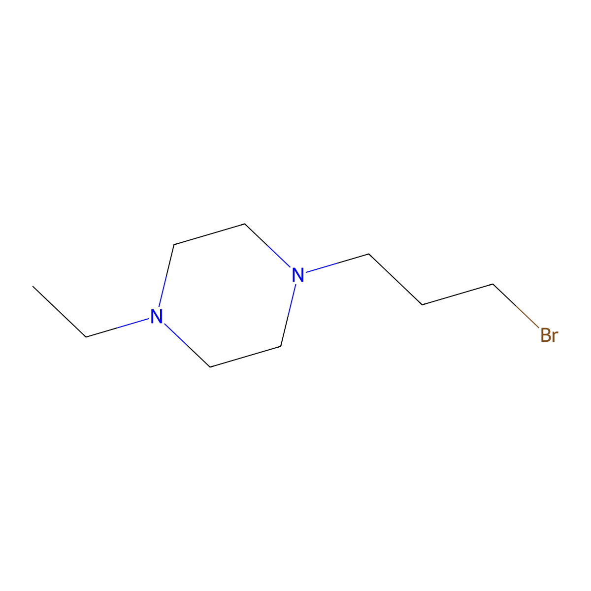 1-(3-Bromopropyl)-4-ethylpiperazine molecular structure, CAS 803632-62-4