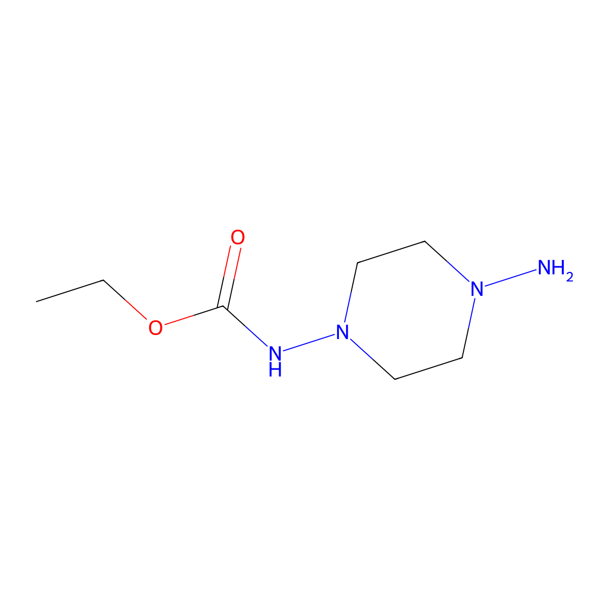 Ethyl (4-aminopiperazin-1-yl)carbamate molecular structure, CAS 803633-59-2