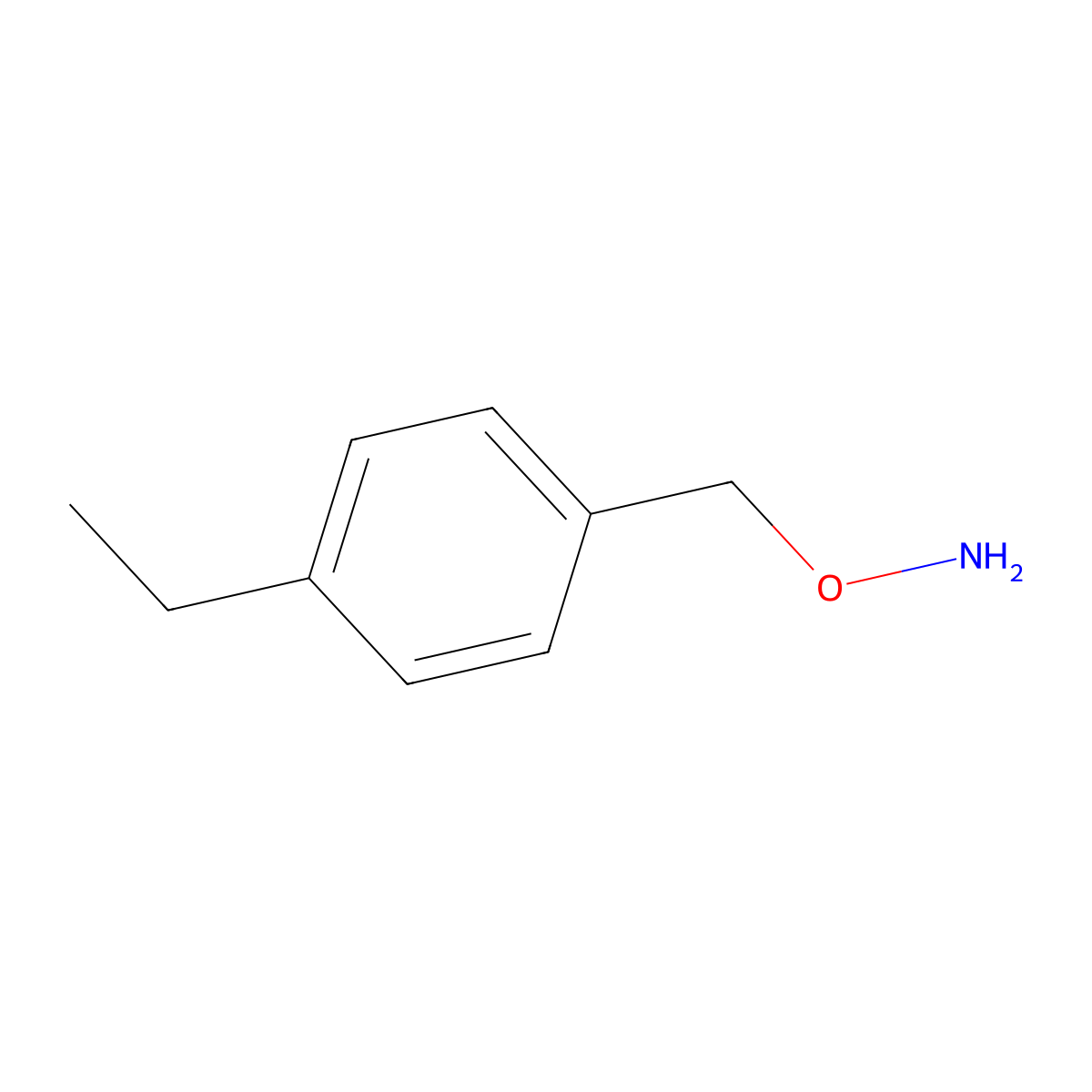 o-(4-Ethylbenzyl)hydroxylamine molecular structure, CAS 803636-77-3