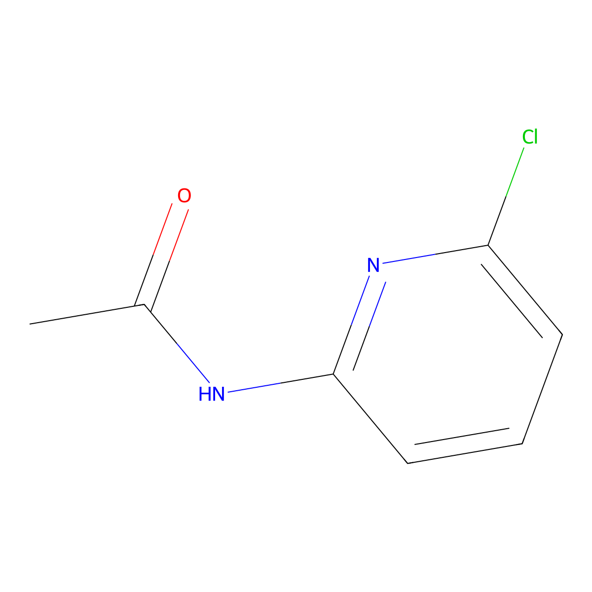 N-(6-chloropyridin-2-yl)acetamide molecular structure, CAS 80364-46-1