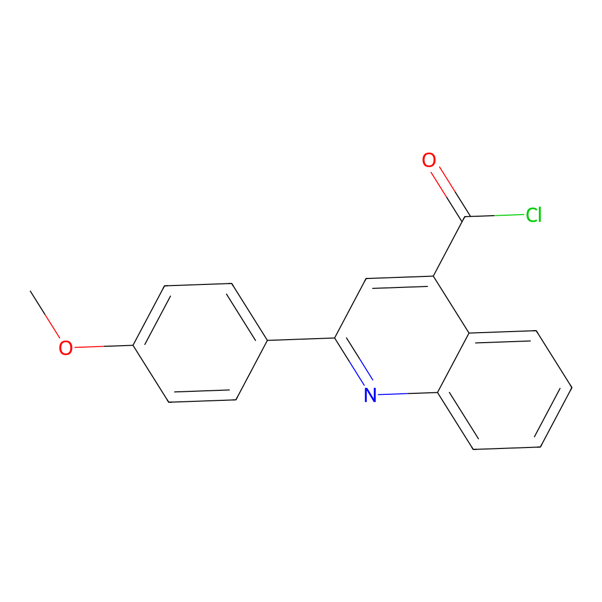2-(4-methoxyphenyl)quinoline-4-carbonyl Chloride molecular structure, CAS 803640-64-4