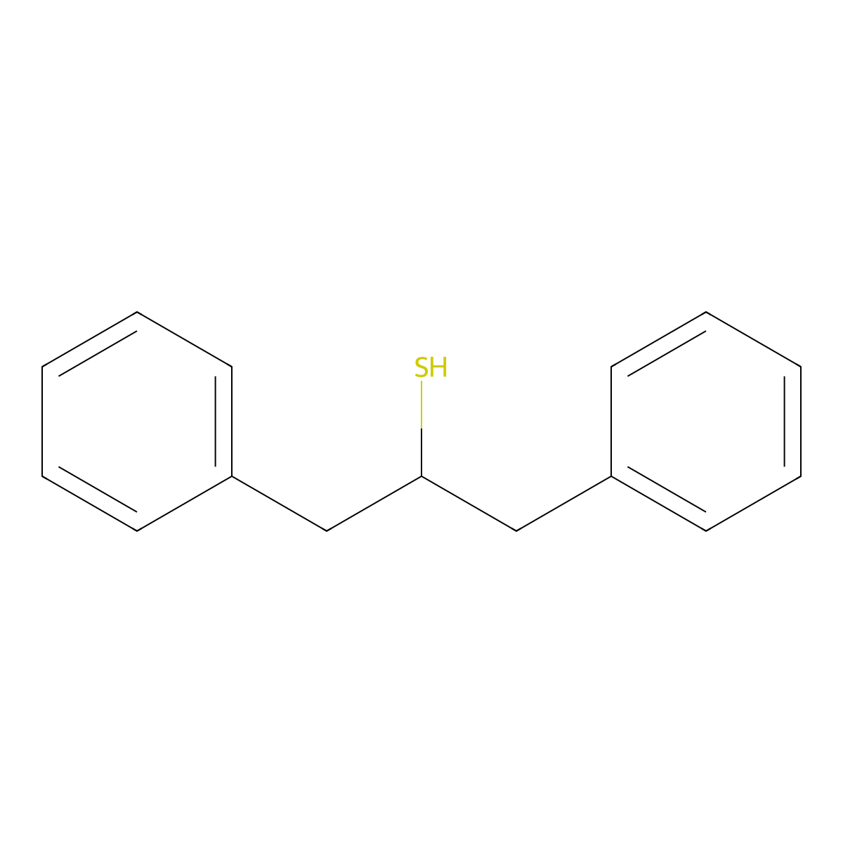 1,3-Diphenylpropane-2-thiol molecular structure, CAS 803652-28-0