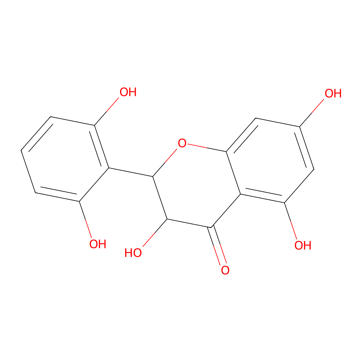 2',3,5,6',7-Pentahydroxyflavanone molecular structure, CAS 80366-15-0