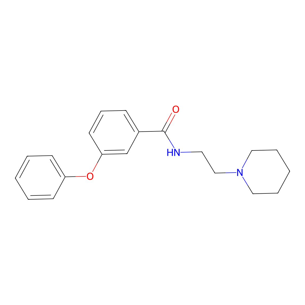 3-phenoxy-N-(2-piperidin-1-ylethyl)benzamide molecular structure, CAS 803662-18-2