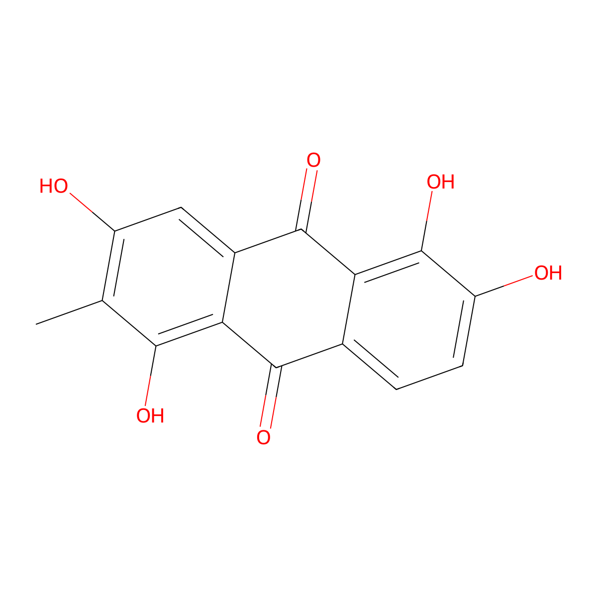 3-Hydroxymorindone molecular structure, CAS 80368-74-7
