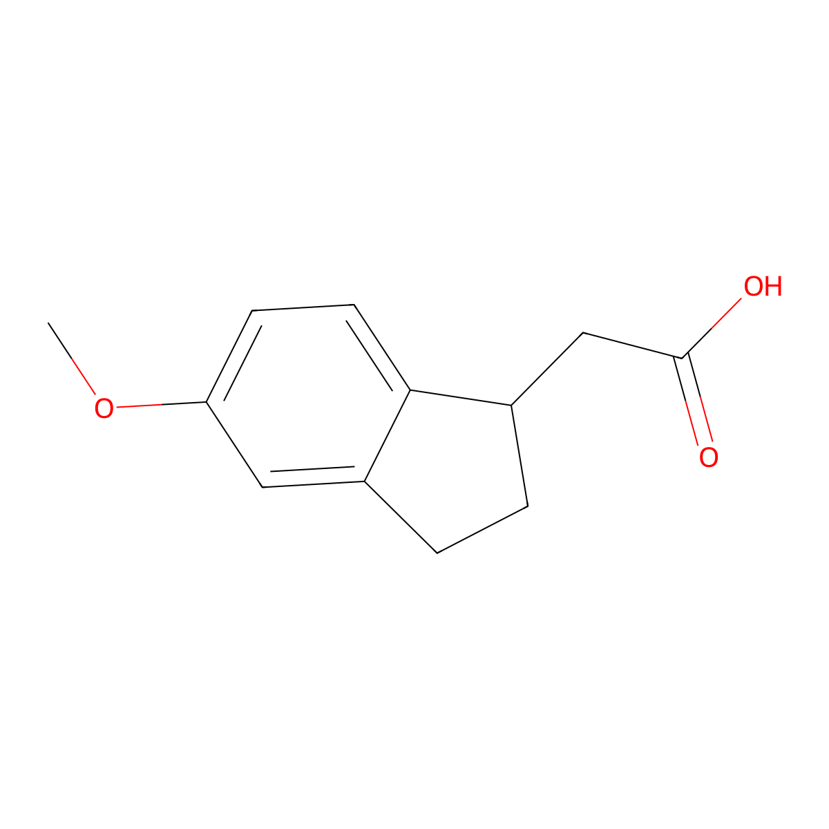 2-(5-methoxy-2,3-dihydro-1H-inden-1-yl)acetic Acid molecular structure, CAS 80370-87-2