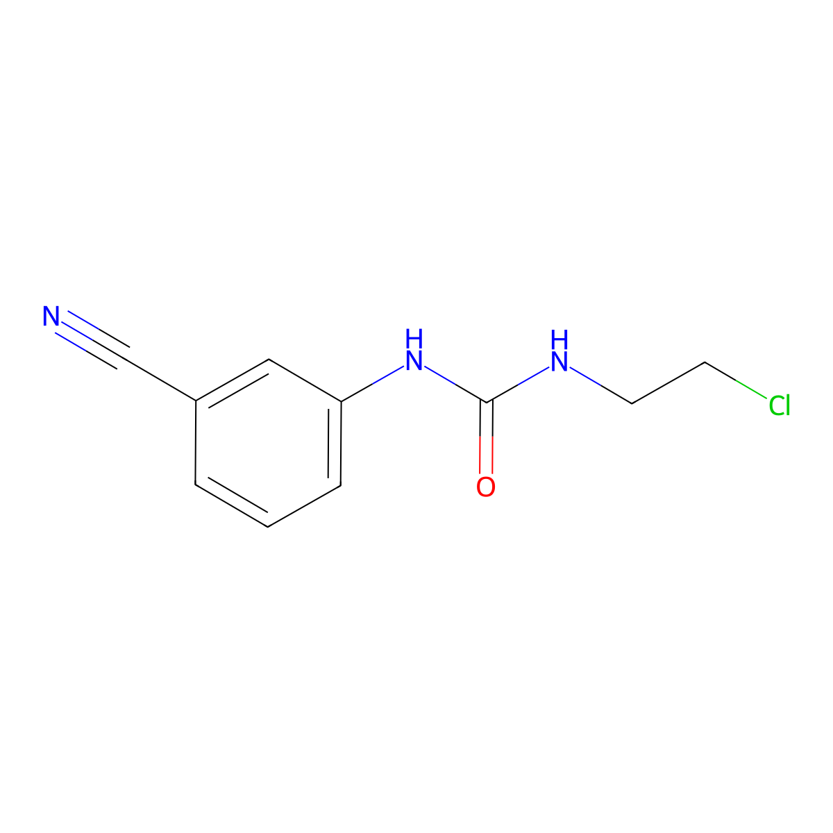 3-(2-Chloroethyl)-1-(3-cyanophenyl)urea molecular structure, CAS 803729-99-9