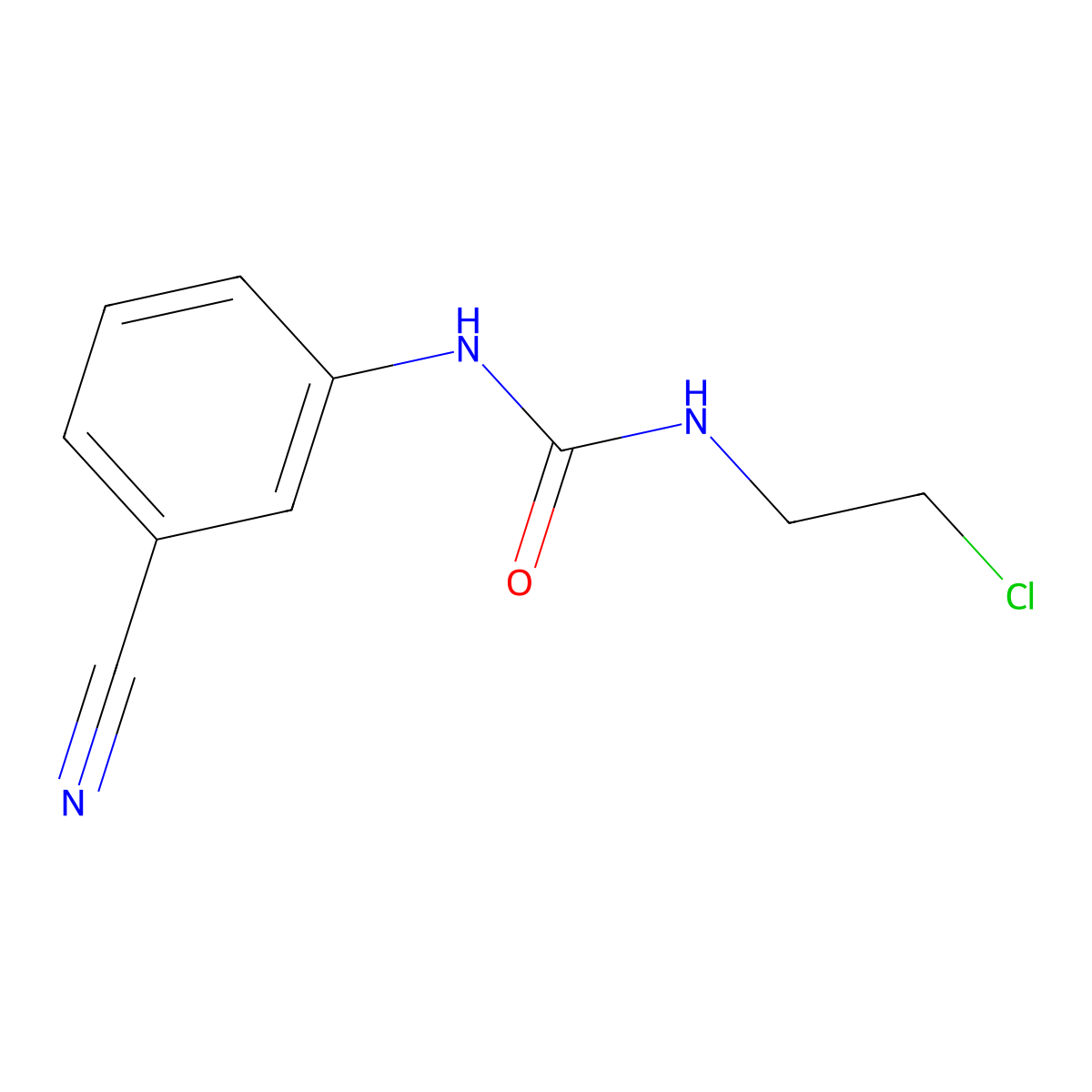 3-(2-Chloroethyl)-1-(3-cyanophenyl)urea molecular structure, CAS 803729-99-9