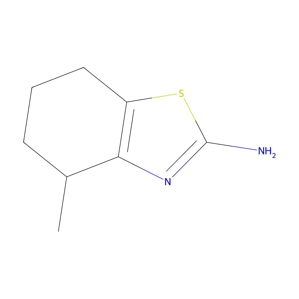 4-Methyl-4,5,6,7-tetrahydrobenzo[d]thiazol-2-amine molecular structure, CAS 803732-49-2
