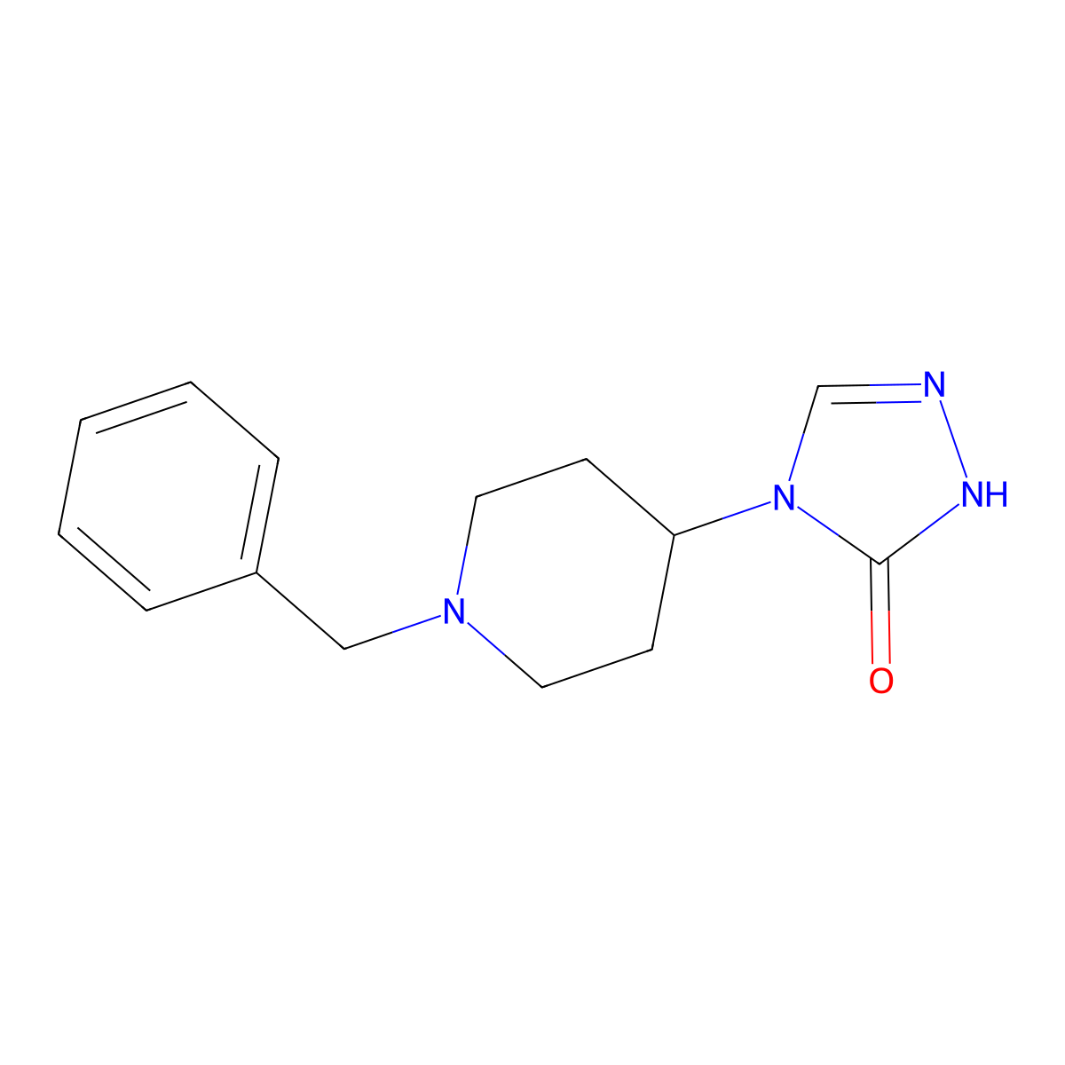 4-(1-Benzyl-4-piperidinyl)-3,4-dihydro-2H-1,2,4-triazole-3-one molecular structure, CAS 803736-69-8