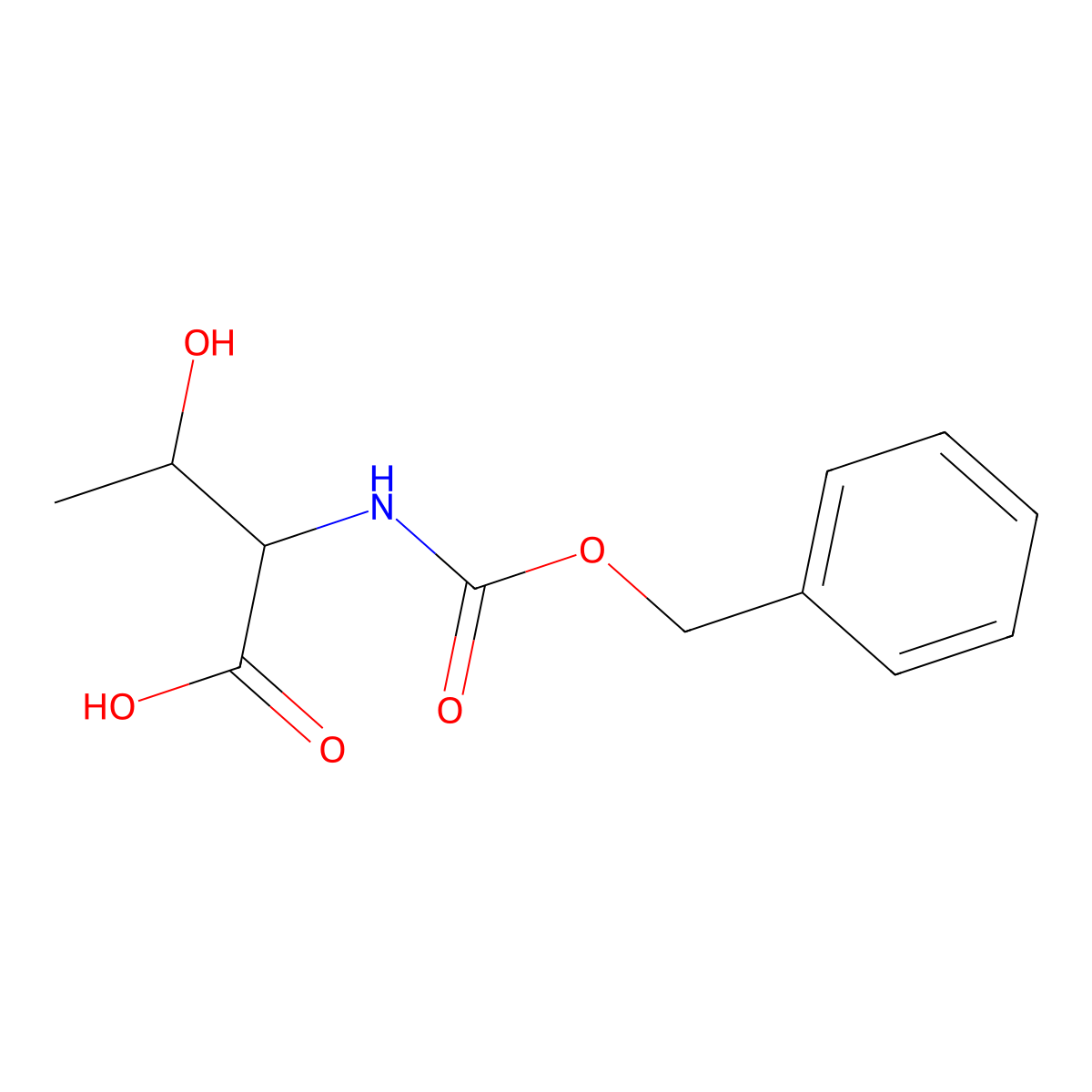 Z-D-Thr-OH molecular structure, CAS 80384-27-6