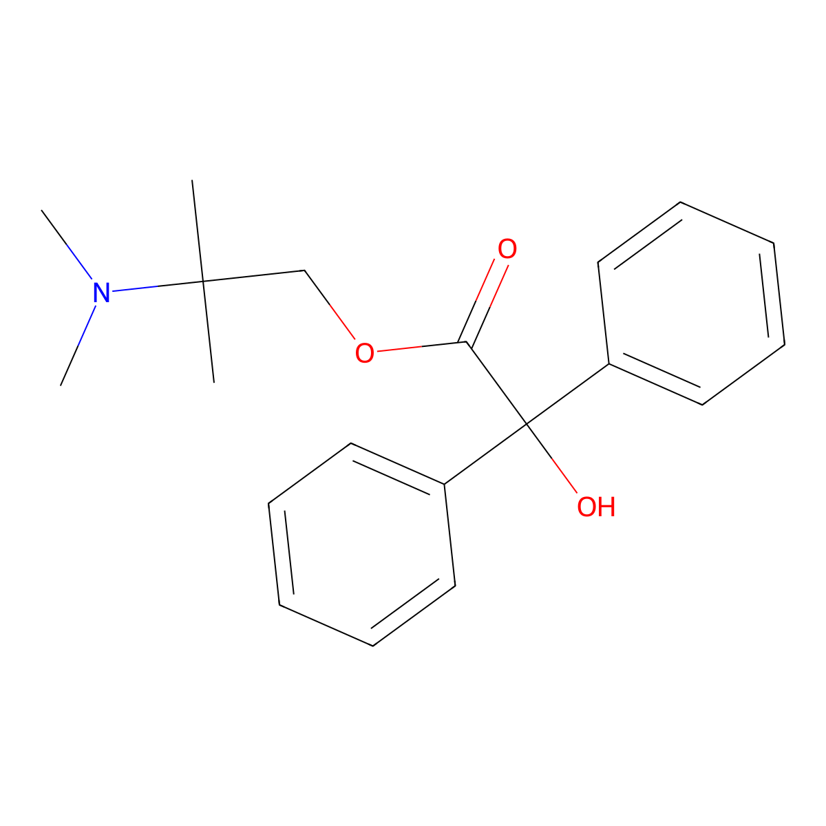 Difemerine molecular structure, CAS 80387-96-8