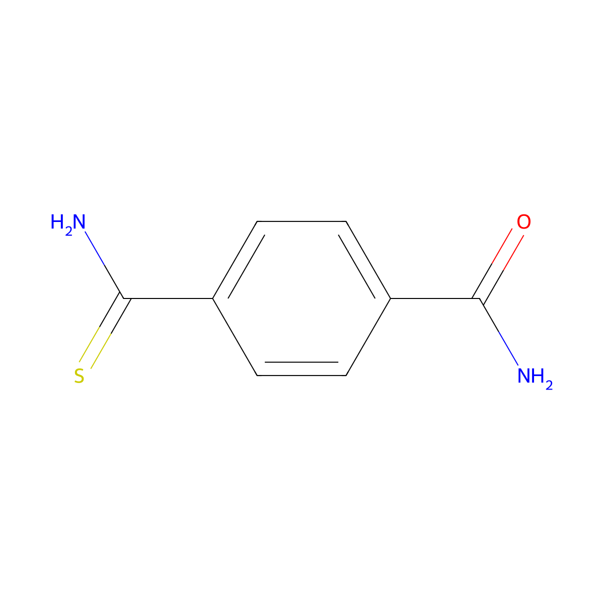 4-Carbamothioylbenzamide molecular structure, CAS 80393-37-9