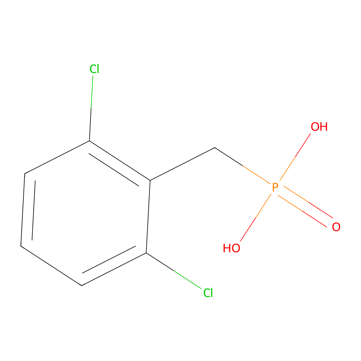 2,6-Dichlorobenzylphosphonic acid molecular structure, CAS 80395-10-4