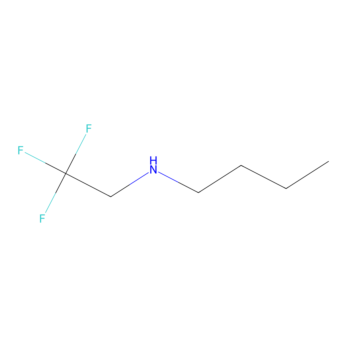 Butyl(2,2,2-trifluoroethyl)amine molecular structure, CAS 80395-40-0