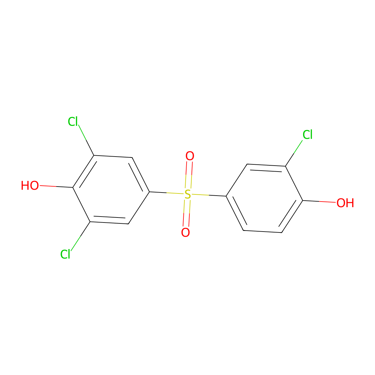 Trichloro Bisphenol S molecular structure, CAS 80396-78-7