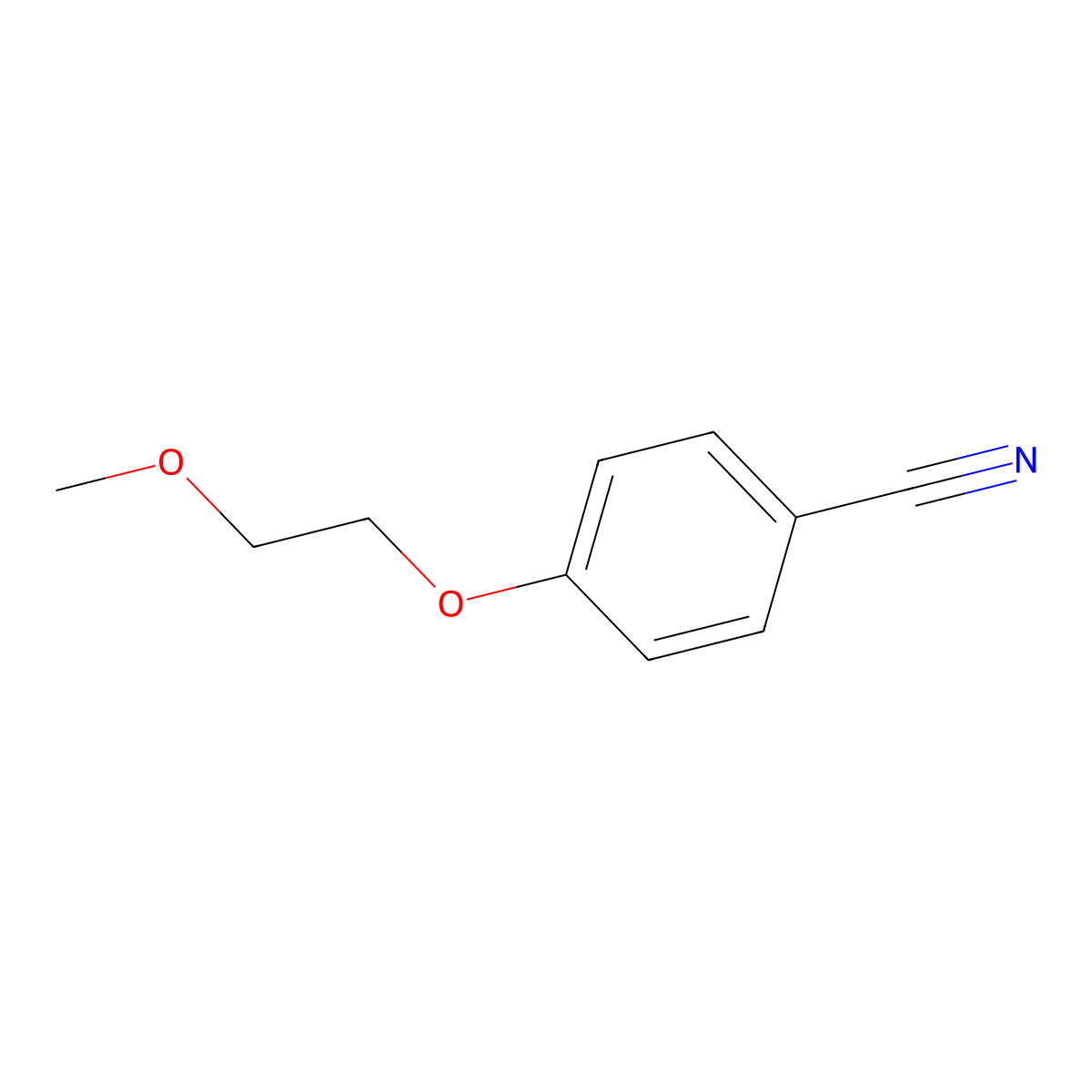 4-(2-Methoxyethoxy)benzonitrile molecular structure, CAS 80407-66-5