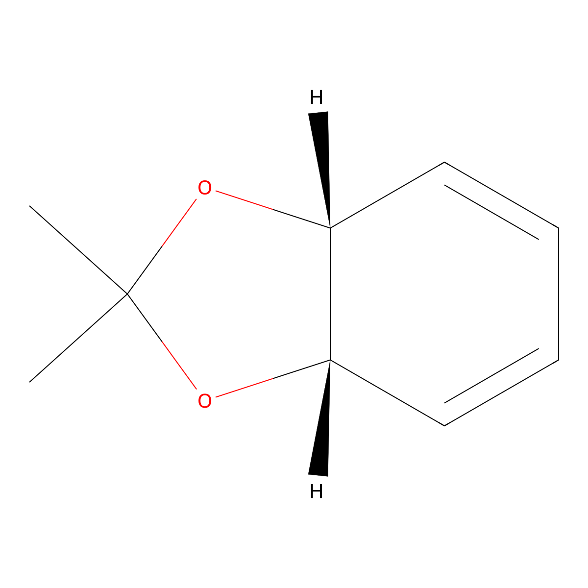 (3As,7aR)-2,2-dimethyl-3a,7a-dihydro-1,3-benzodioxole molecular structure, CAS 80409-75-2