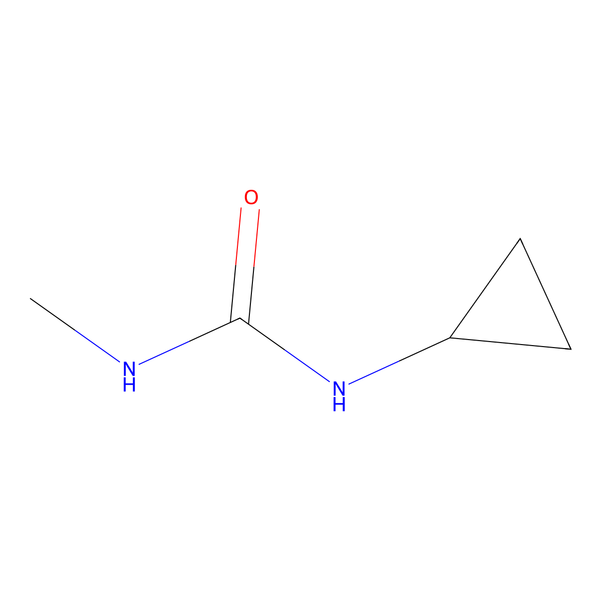 1-Cyclopropyl-3-methylurea molecular structure, CAS 80413-64-5