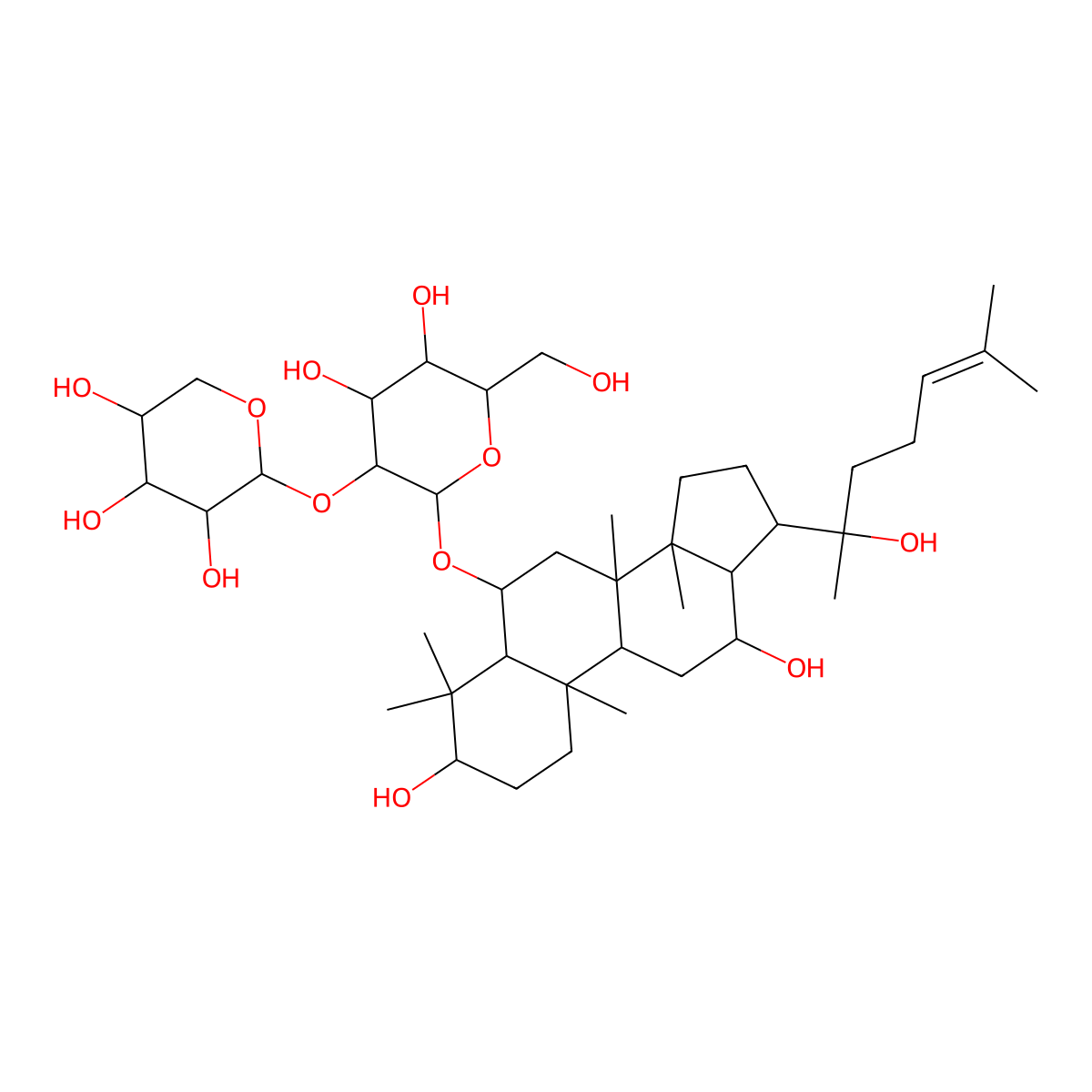 Notoginsenoside R2 molecular structure, CAS 80418-25-3