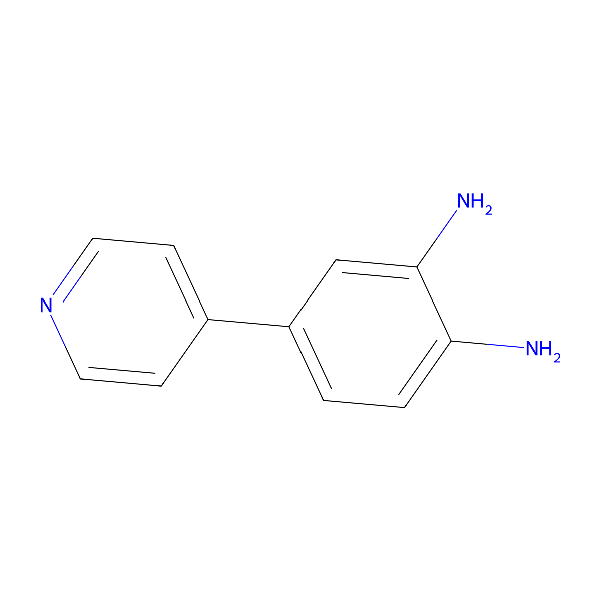 4-(4-Pyridinyl)-1,2-benzenediamine molecular structure, CAS 80420-88-8