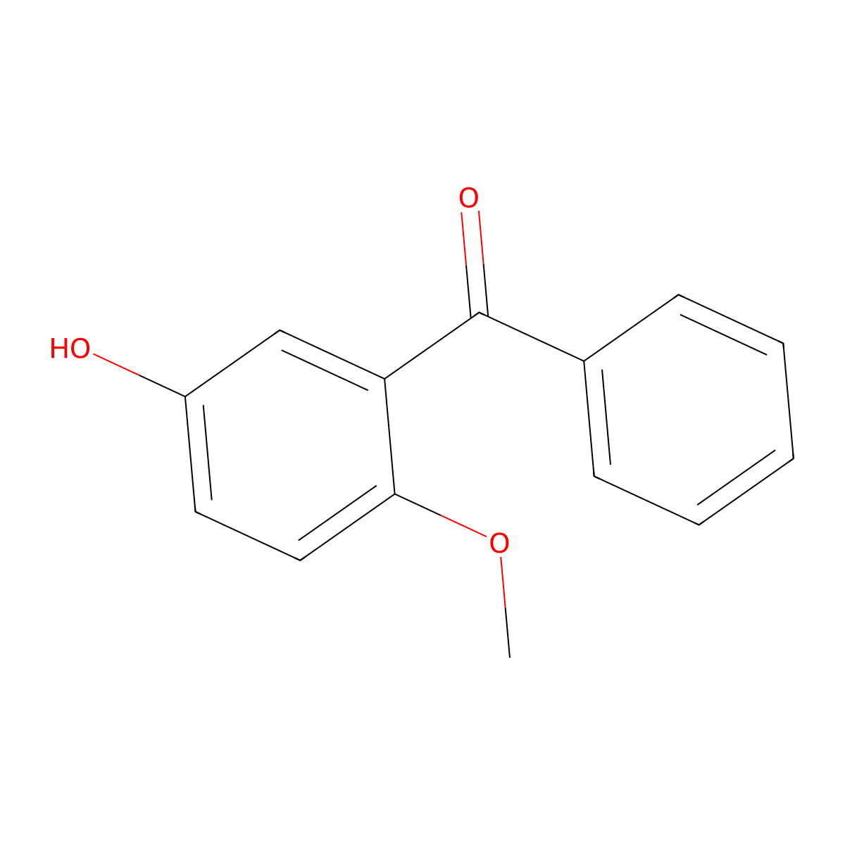 (5-Hydroxy-2-methoxyphenyl)(phenyl)methanone molecular structure, CAS 80427-34-5
