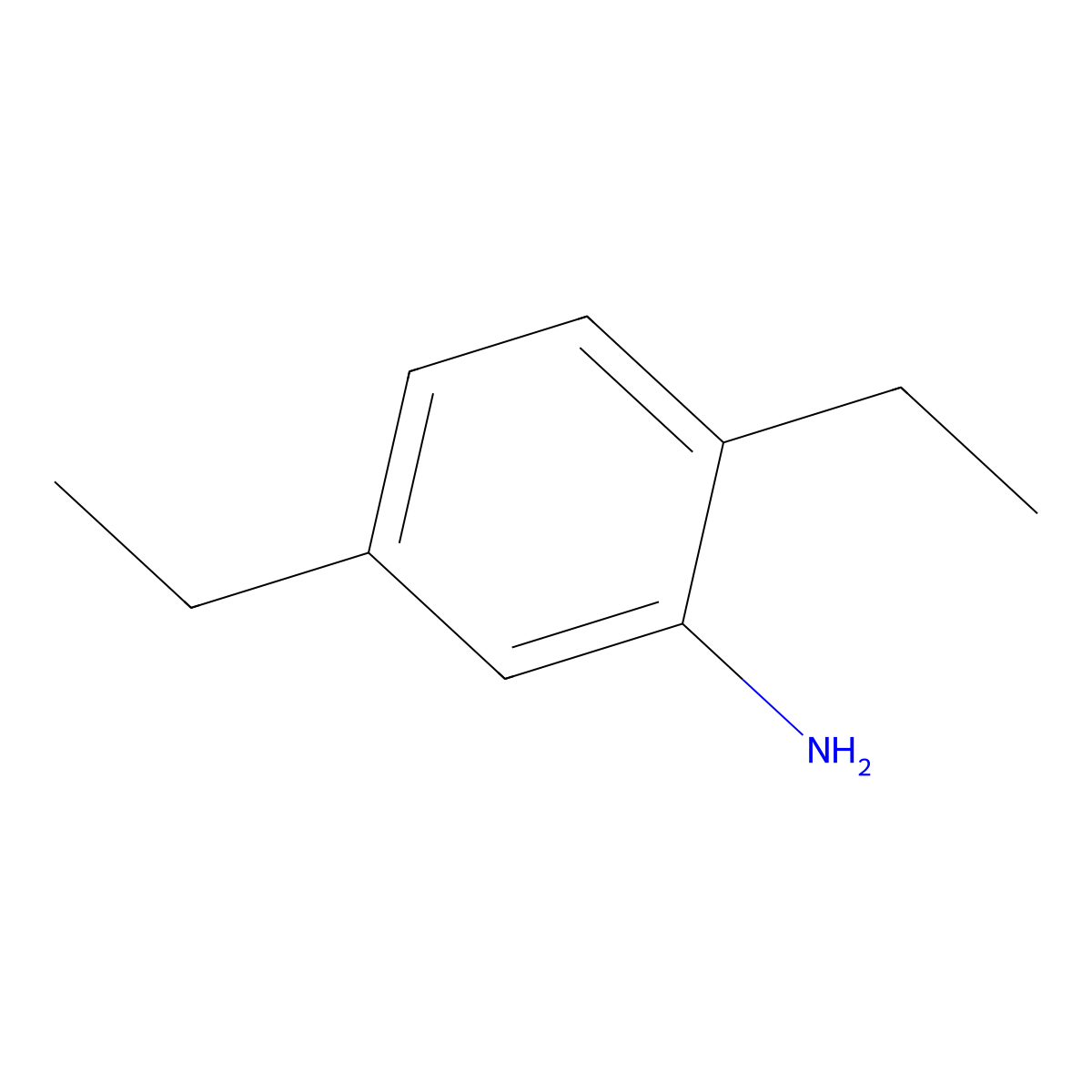 2,5-Diethylaniline molecular structure, CAS 80427-50-5