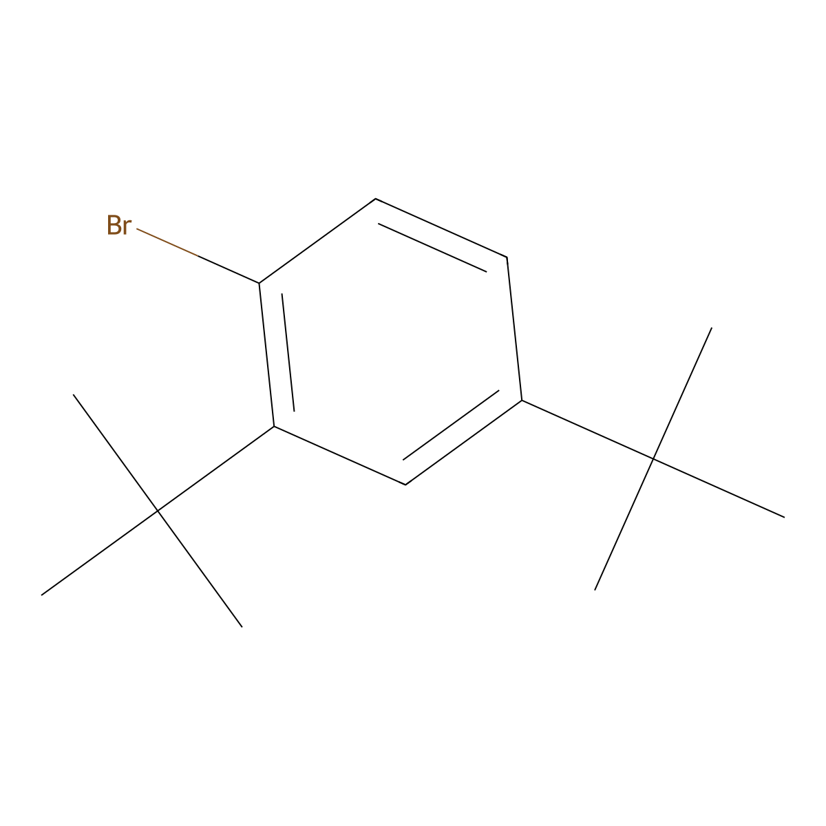 1-Bromo-2,4-di-tert-butylbenzene molecular structure, CAS 80438-66-0