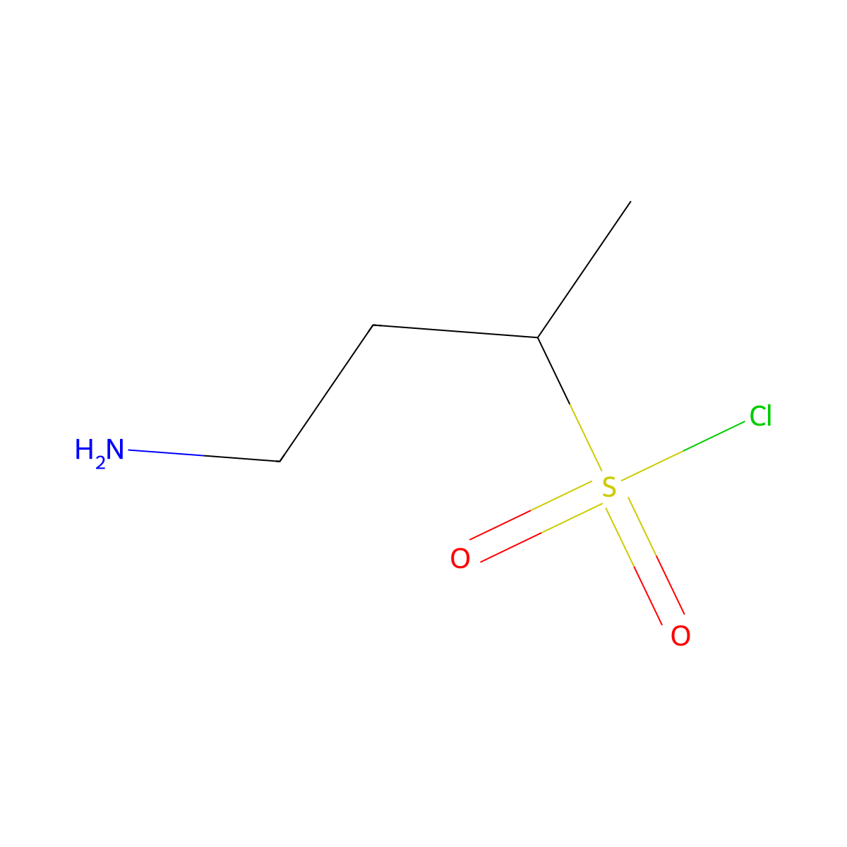 4-Aminobutane-2-sulfonyl chloride molecular structure, CAS 804425-24-9