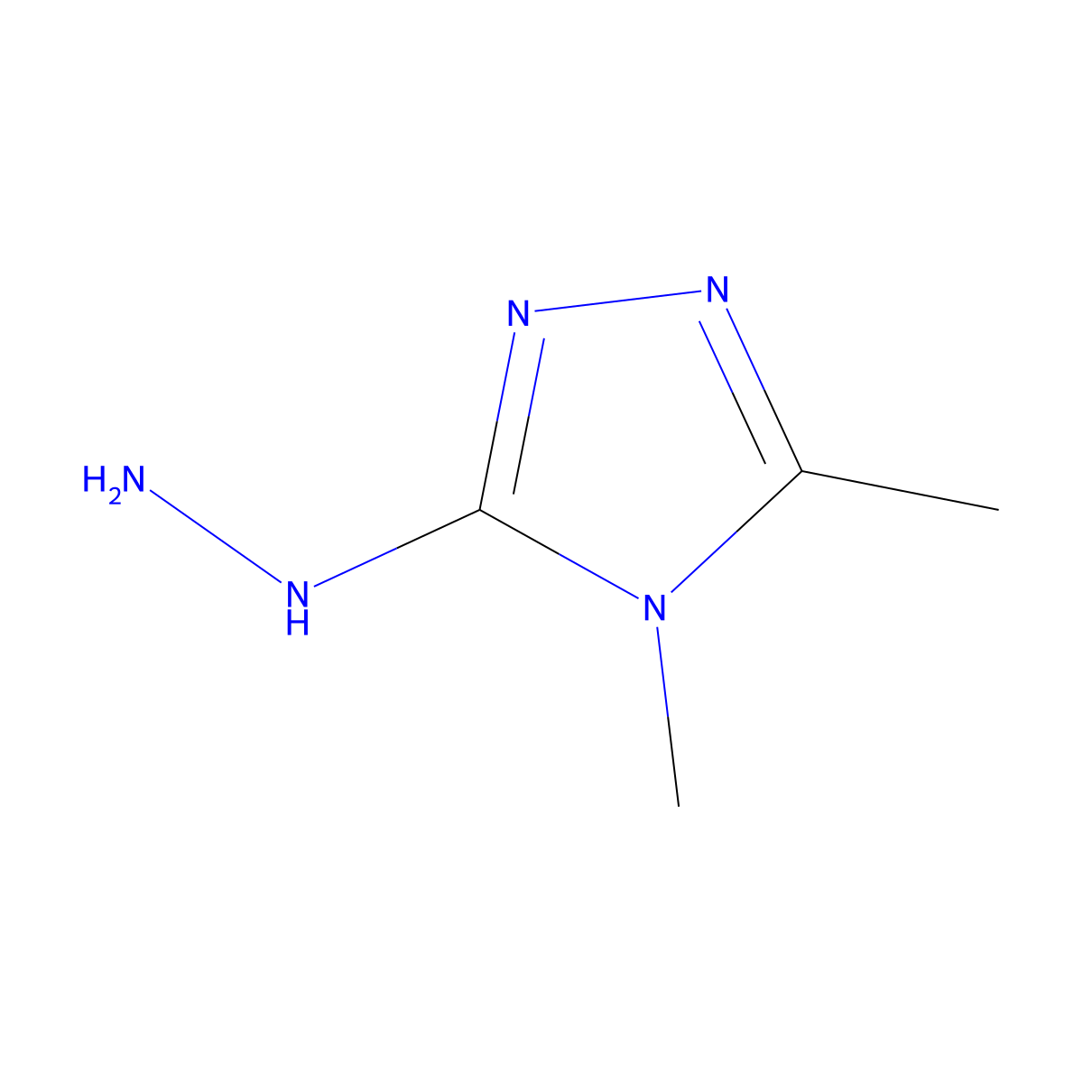 3-Hydrazinyl-4,5-dimethyl-4H-1,2,4-triazole molecular structure, CAS 804425-34-1