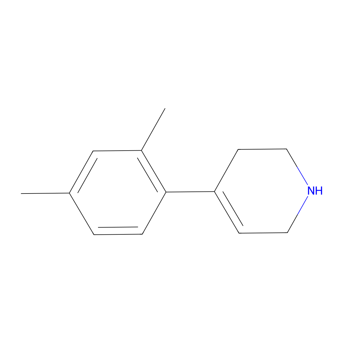 4-(2,4-Dimethylphenyl)-1,2,3,6-tetrahydropyridine molecular structure, CAS 804428-16-8