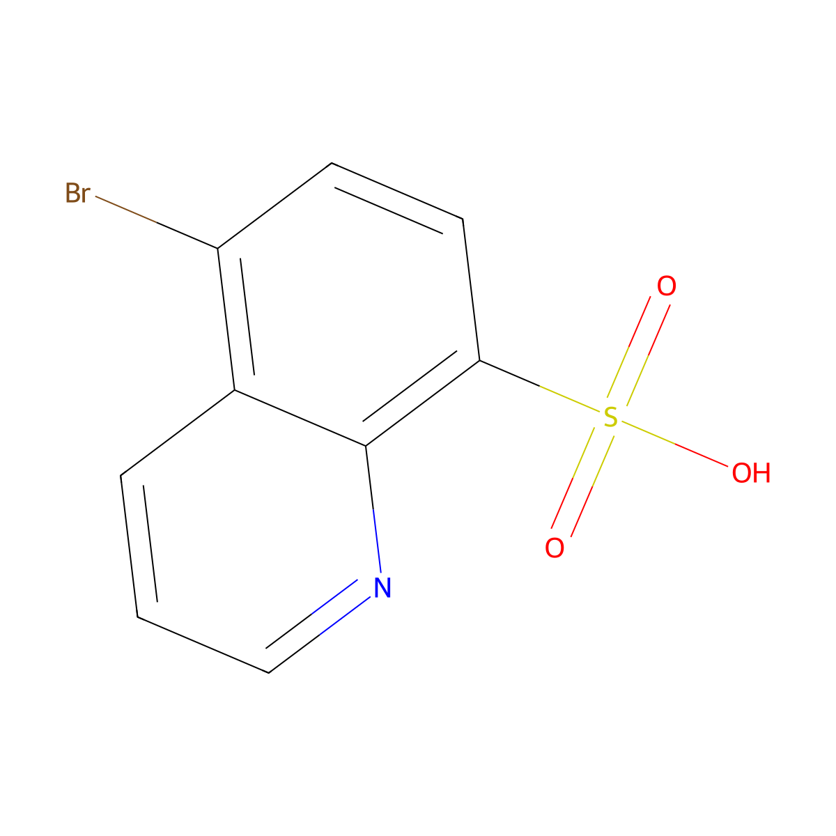 5-Bromoquinoline-8-sulfonic acid molecular structure, CAS 804430-48-6