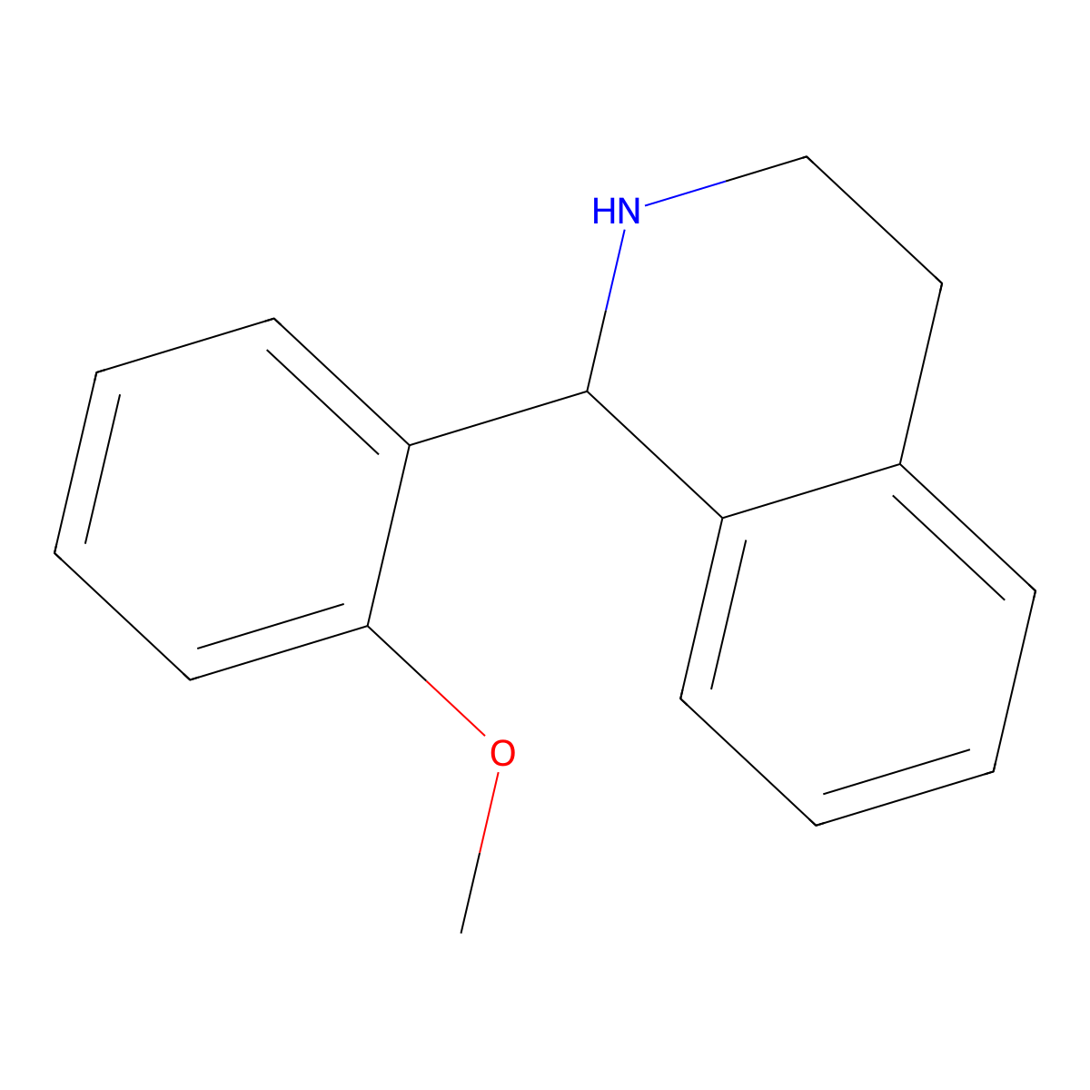1-(2-Methoxyphenyl)-1,2,3,4-tetrahydroisoquinoline molecular structure, CAS 804430-58-8