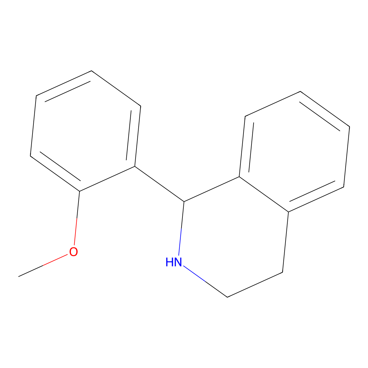 1-(2-Methoxyphenyl)-1,2,3,4-tetrahydroisoquinoline molecular structure, CAS 804430-58-8