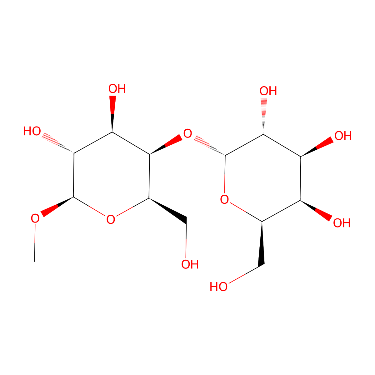 methyl 4-O-galactopyranosylgalactopyranoside molecular structure, CAS 80446-84-0