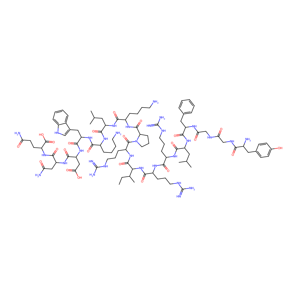 Dynorphin A (swine) molecular structure, CAS 80448-90-4