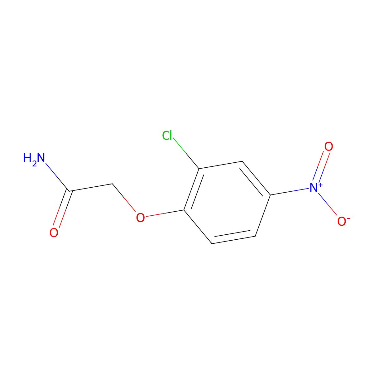 2-(2-Chloro-4-nitrophenoxy)acetamide molecular structure, CAS 804505-18-8